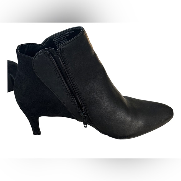 Alfani Womens Harpper Leather Booties Ankle Boots Black 7.5 - Picture 3 of 9